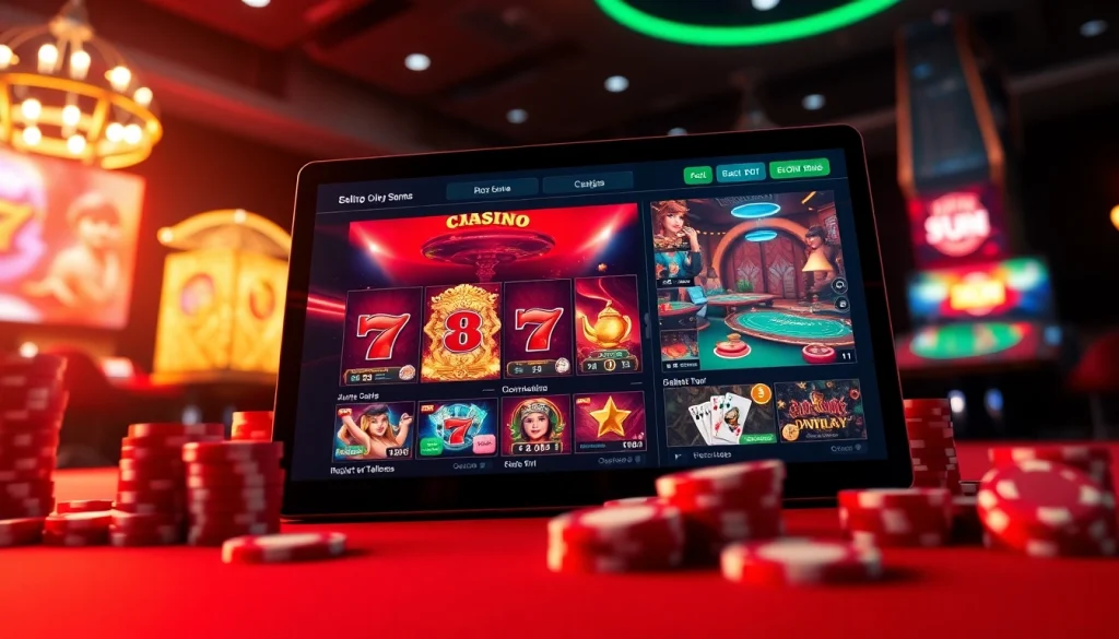 Experience the thrill of online gambling with W88.nyc, showcasing vibrant games and a luxurious interface.