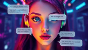 Interactive NSFW character AI chat interface showcasing engaging digital interactions.