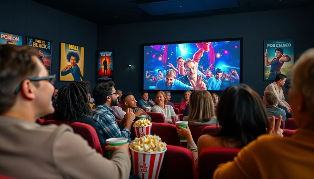 ดูหนังในโรงภาพยนตร์ที่มีผู้ชมที่หลากหลาย