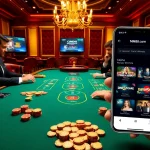 A high-stakes poker game at mm88.com, showcasing vibrant chips and an exciting casino atmosphere.