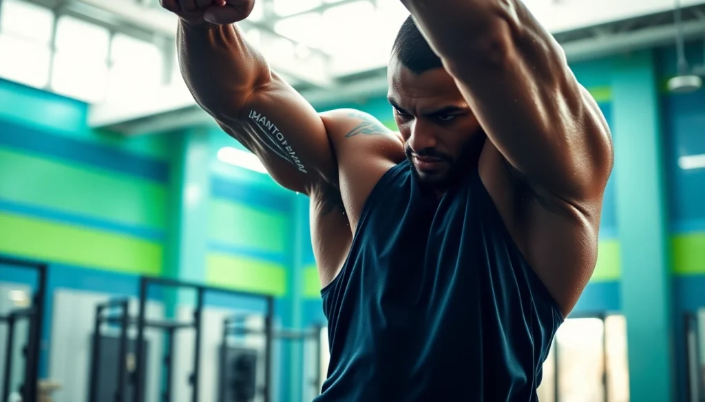 Energetic athlete training with phantom athletics gear in a bright environment.