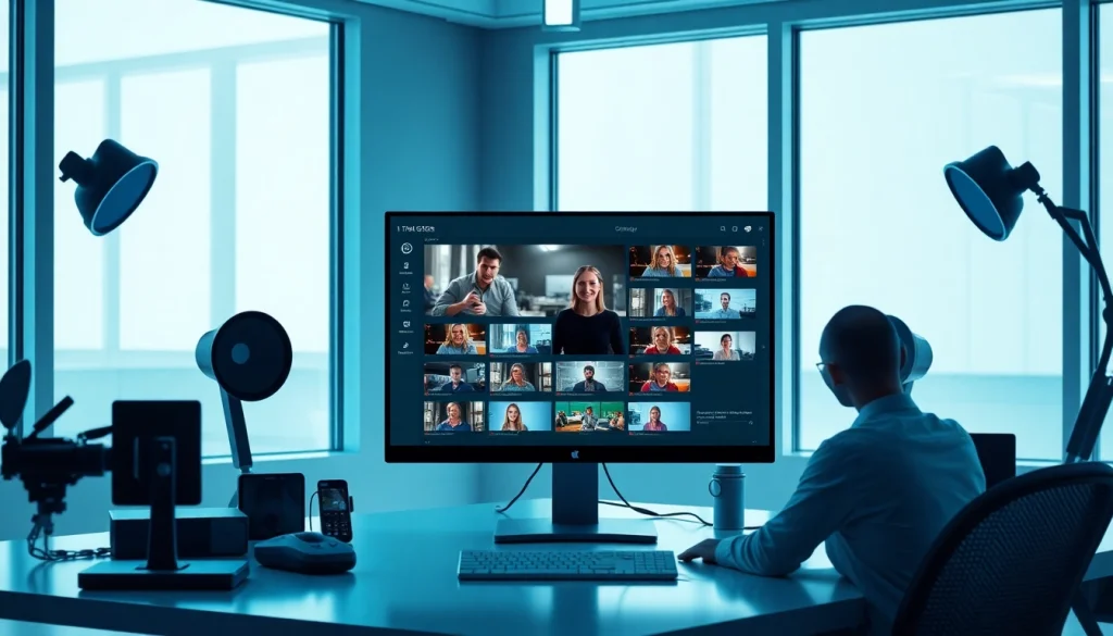 Innovative video to prompt AI analysis workspace showcasing a tech-savvy computer interface.