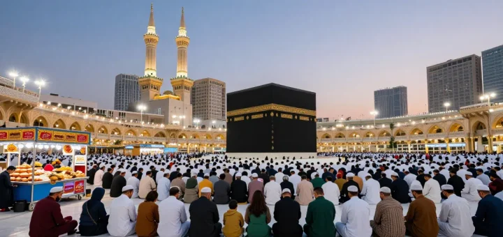 Experience the spiritual essence of Umroh Full Ramadan, capturing travelers' devotion and beauty in sacred rituals.